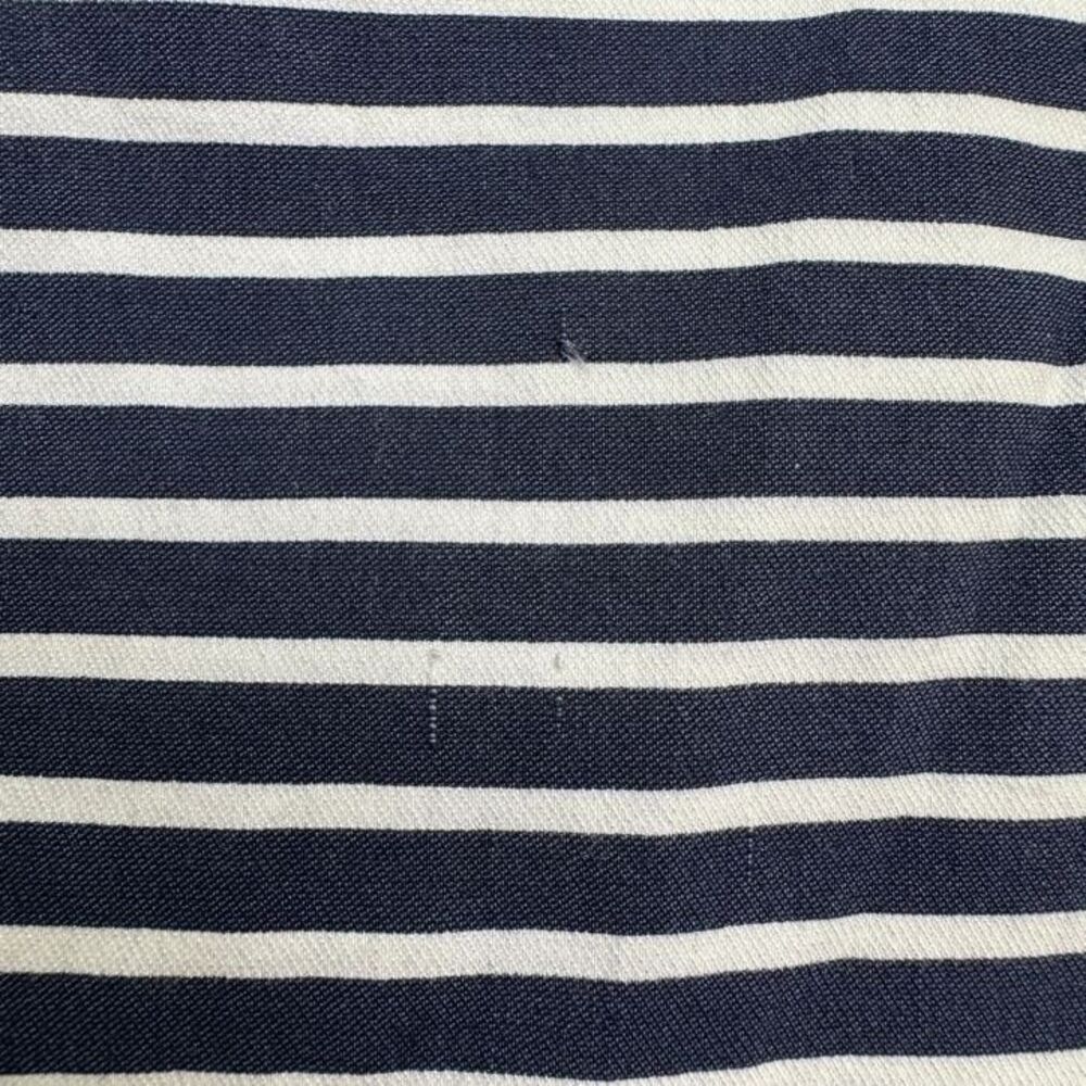 Margaret M Knee Length Pencil Skirt Womens Large Navy White Striped Work Casual - Picture 11 of 15